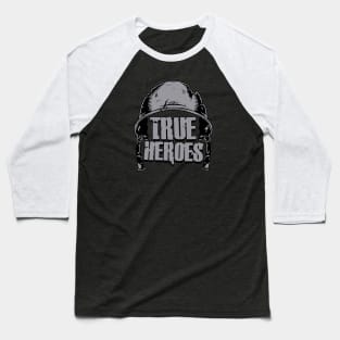 True Heroes - WW2/Vietnam Veterans Baseball T-Shirt